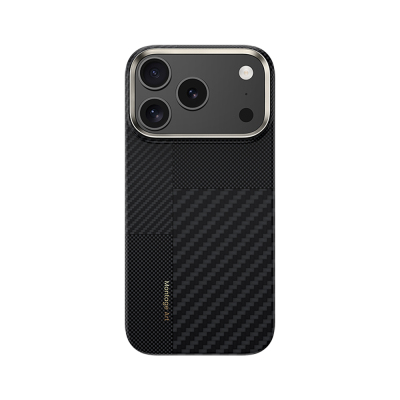 Apple iPhone 17 Pro Max Kılıf M-safe Şarj Özellikli Karbon Fiber Benks Montage ArmorAir Kevlar Kapak - Benks