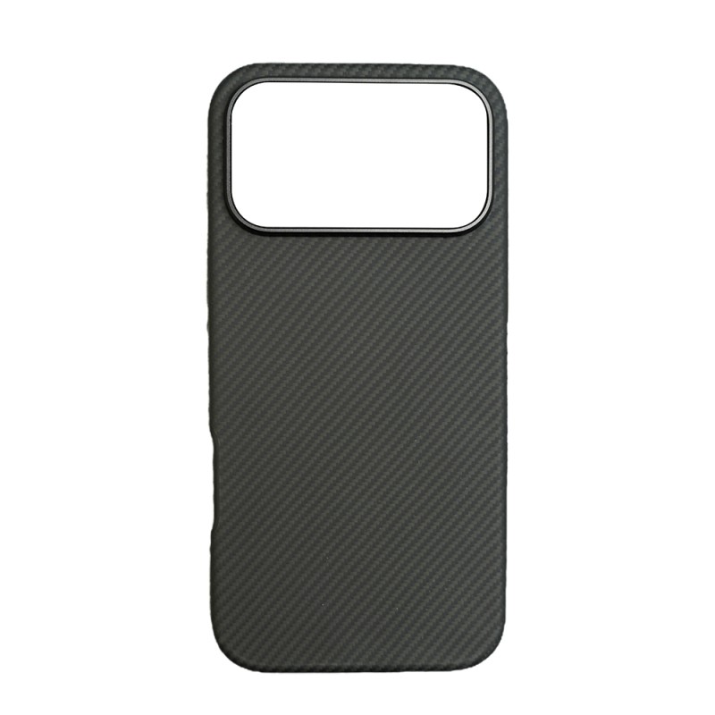 Apple iPhone 17 Pro Max Kılıf M-safe Şarj Özellikli Mohseven 600D Aramid Fiber Kapak - 1