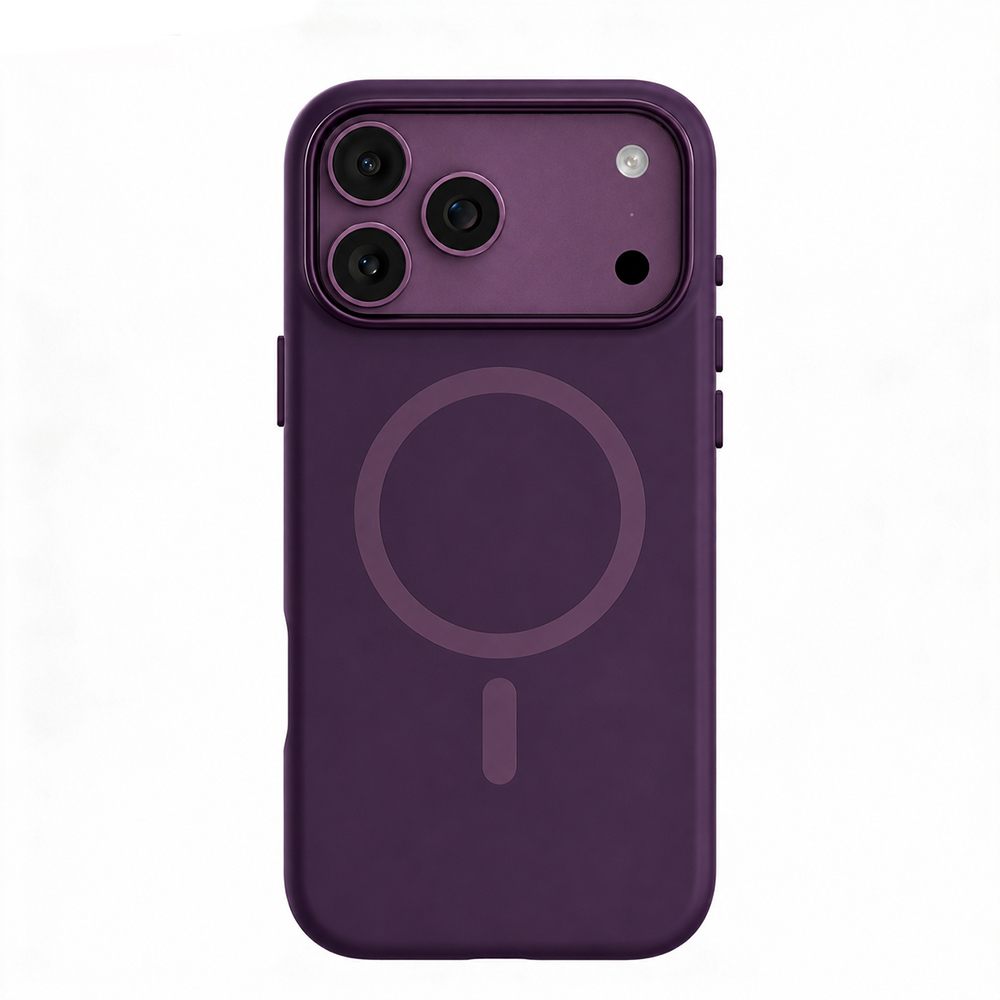 Apple iPhone 17 Pro Max Kılıf M-safe Şarj Özellikli Mutural Pure Serisi Kapak - Mürdüm