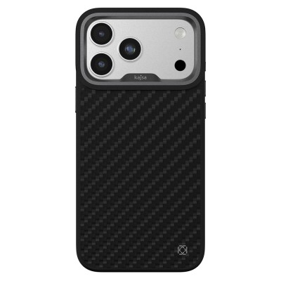 Apple iPhone 17 Pro Max Kılıf M-safe Şarj Özellikli O-Ring Kajsa Carbon Fiber Serisi Kapak - 3
