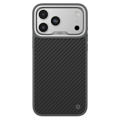 Apple iPhone 17 Pro Max Kılıf M-safe Şarj Özellikli O-Ring Kajsa Carbon Fiber Serisi Kapak - 5