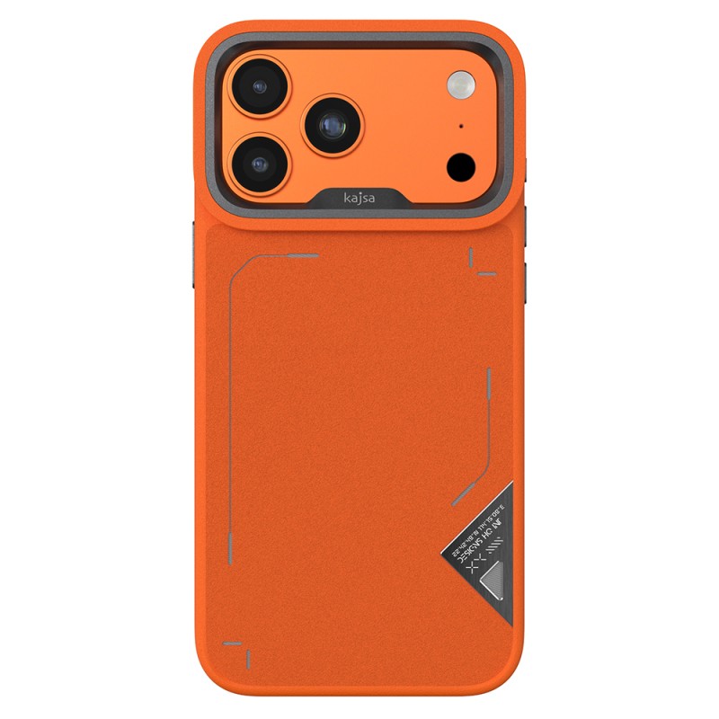 Apple iPhone 17 Pro Max Kılıf M-safe Şarj Özellikli O-Ring Metal Kamera Çerçeveli Kajsa Matrix Collection Kapak - 6