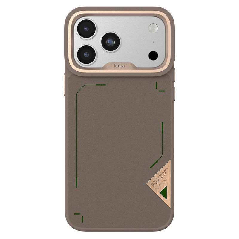 Apple iPhone 17 Pro Max Kılıf M-safe Şarj Özellikli O-Ring Metal Kamera Çerçeveli Kajsa Matrix Collection Kapak - 5