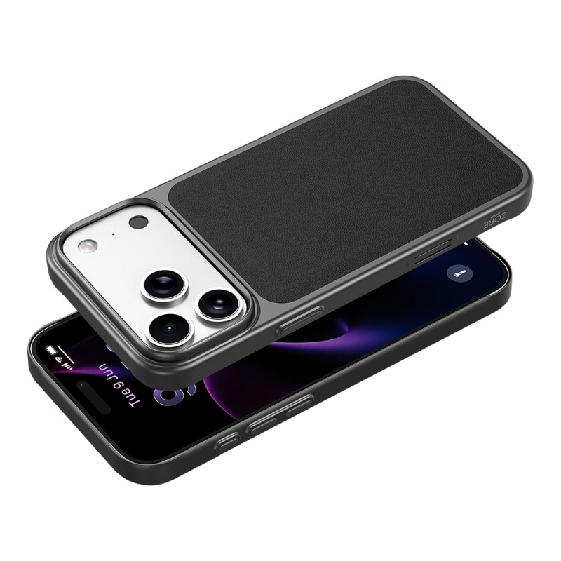 Apple iPhone 17 Pro Max Kılıf M-Safe Şarj Özellikli PU Zore Paris Trexo Sert PC Kapak - 10