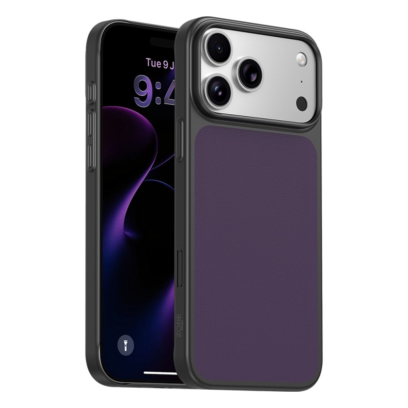 Apple iPhone 17 Pro Max Kılıf M-Safe Şarj Özellikli PU Zore Paris Trexo Sert PC Kapak - 7