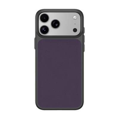 Apple iPhone 17 Pro Max Kılıf M-Safe Şarj Özellikli PU Zore Paris Trexo Sert PC Kapak - 17