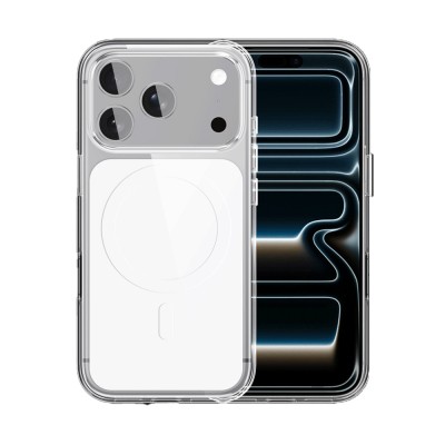 Apple iPhone 17 Pro Max Kılıf M-safe Şarj Özellikli Şeffaf Tasarımlı Wlons Apel Kapak - 5