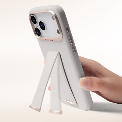 Apple iPhone 17 Pro Max Kılıf M-Safe Şarj Özellikli Standlı Udemos İndependence Serisi Kapak - 2