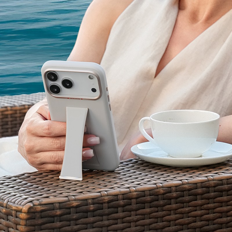 Apple iPhone 17 Pro Max Kılıf M-Safe Şarj Özellikli Standlı Udemos İndependence Serisi Kapak - 13