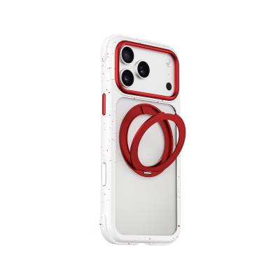Apple iPhone 17 Pro Max Kılıf M-safe Şarj Özellikli Wiwu AA-203 AeroArmor Ultra Serisi Airbag Tasarımlı Standlı Kapak - Wiwu