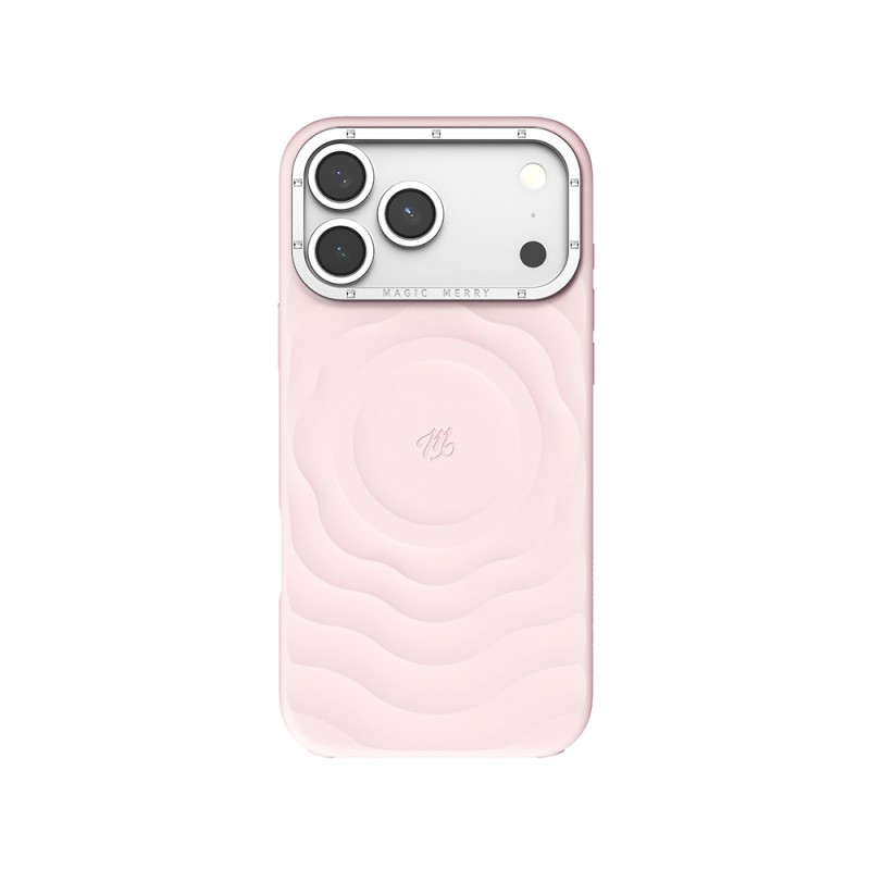 Apple iPhone 17 Pro Max Kılıf M-safe Şarj Özellikli Wiwu Magic Merry Blossom Drift Serisi Kapak - 5
