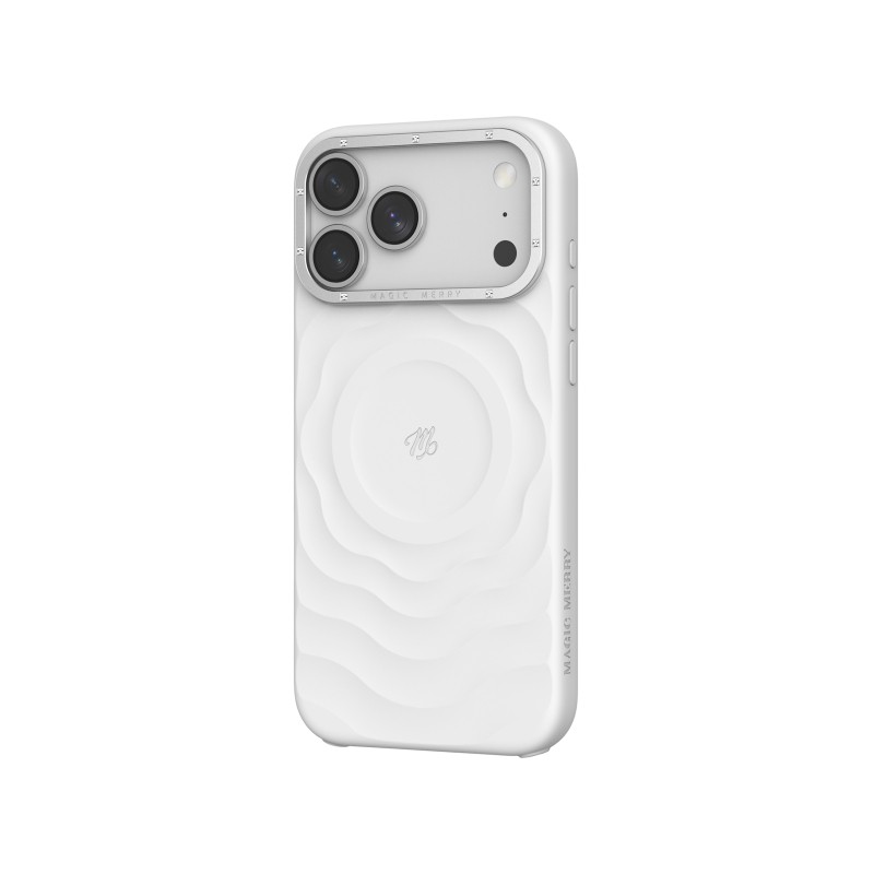 Apple iPhone 17 Pro Max Kılıf M-safe Şarj Özellikli Wiwu Magic Merry Blossom Drift Serisi Kapak - 6