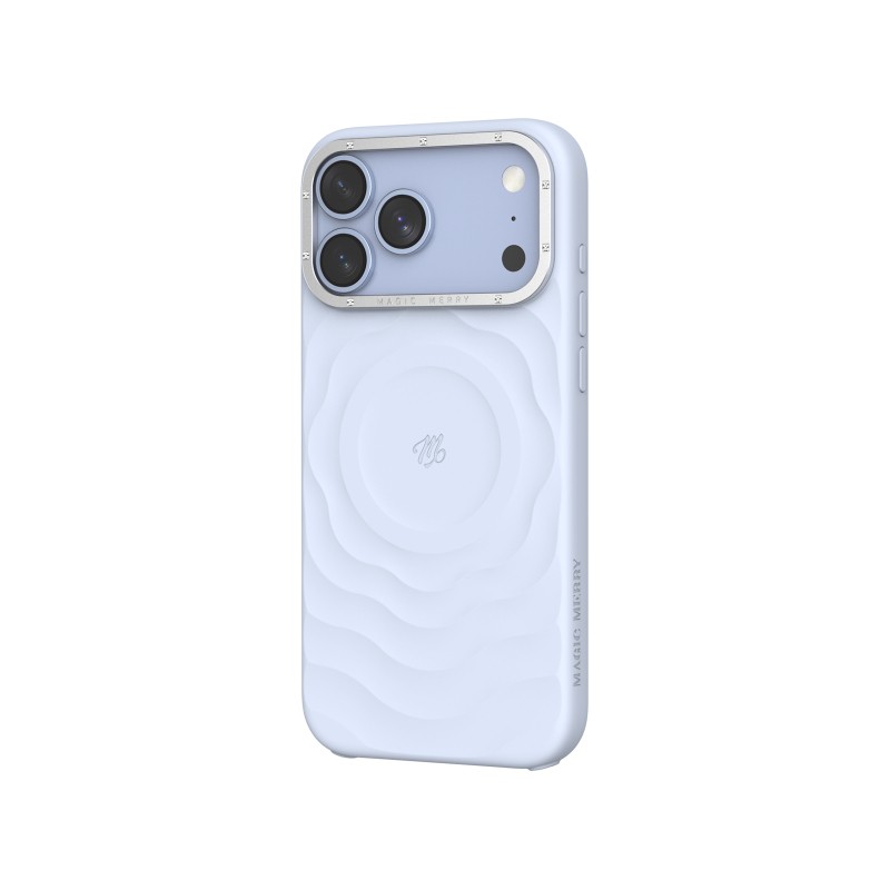 Apple iPhone 17 Pro Max Kılıf M-safe Şarj Özellikli Wiwu Magic Merry Blossom Drift Serisi Kapak - 10