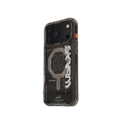 Apple iPhone 17 Pro Max Kılıf M-safe Şarj Özellikli Yazı Desenli Airbag Tasarımlı Skinarma Sonix Kapak - 5
