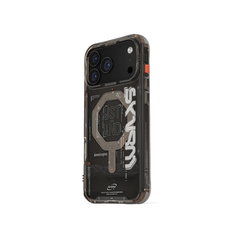Apple iPhone 17 Pro Max Kılıf M-safe Şarj Özellikli Yazı Desenli Airbag Tasarımlı Skinarma Sonix Kapak - 5