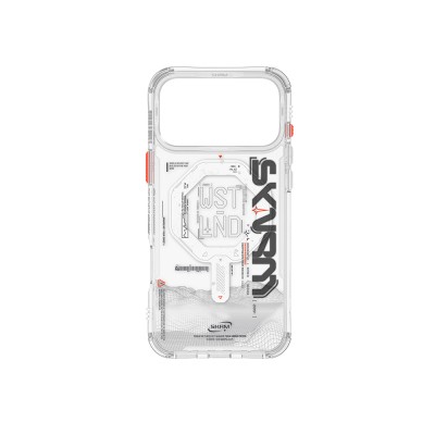 Apple iPhone 17 Pro Max Kılıf M-safe Şarj Özellikli Yazı Desenli Airbag Tasarımlı Skinarma Sonix Kapak - 7