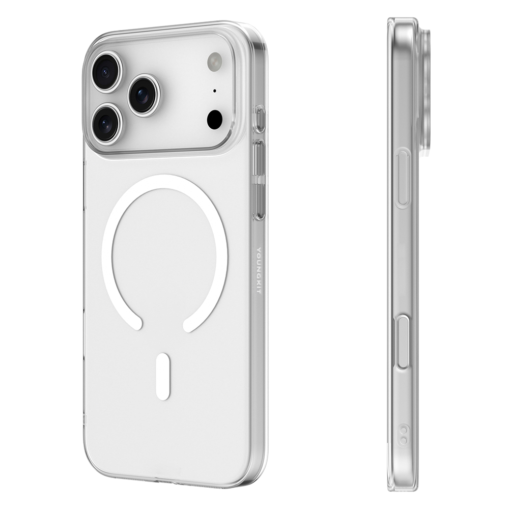 Apple iPhone 17 Pro Max Kılıf M-safe Şarj Özellikli Youngkit High Definition Serisi Kapak - Şeffaf