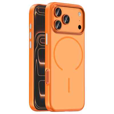 Apple iPhone 17 Pro Max Kılıf M-Safe Şarj Özellikli Zore Lora PC Kapak - Zore