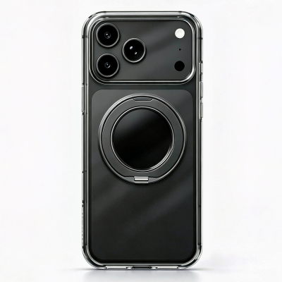 Apple iPhone 17 Pro Max Kılıf M-Safe Şarj Özellikli Zore Luzer 360 Standlı Kapak - 4
