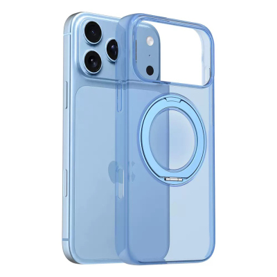 Apple iPhone 17 Pro Max Kılıf M-Safe Şarj Özellikli Zore Luzer 360 Standlı Kapak - 3