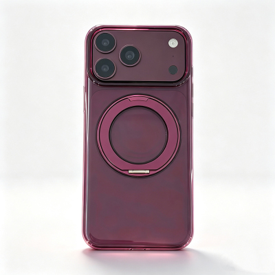 Apple iPhone 17 Pro Max Kılıf M-Safe Şarj Özellikli Zore Luzer 360 Standlı Kapak - 8