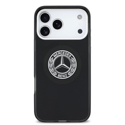Apple iPhone 17 Pro Max Kılıf Mercedes Benz Orjinal Lisanslı M-safe Şarj Özellikli Çift Katmanlı PC Nostaljik Yıldız Dizayn Kapak - 13
