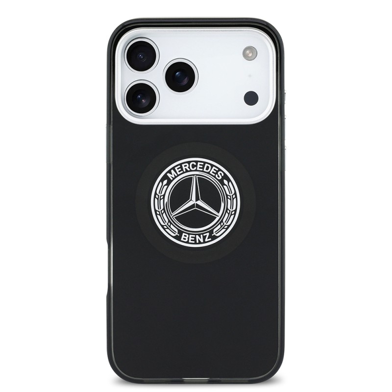 Apple iPhone 17 Pro Max Kılıf Mercedes Benz Orjinal Lisanslı M-safe Şarj Özellikli Çift Katmanlı PC Nostaljik Yıldız Dizayn Kapak - 13