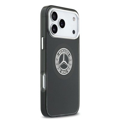 Apple iPhone 17 Pro Max Kılıf Mercedes Benz Orjinal Lisanslı M-safe Şarj Özellikli Çift Katmanlı PC Nostaljik Yıldız Dizayn Kapak - 14