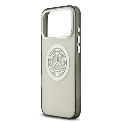 Apple iPhone 17 Pro Max Kılıf Mercedes Benz Orjinal Lisanslı M-safe Şarj Özellikli Çift Katmanlı PC Nostaljik Yıldız Dizayn Kapak - 22