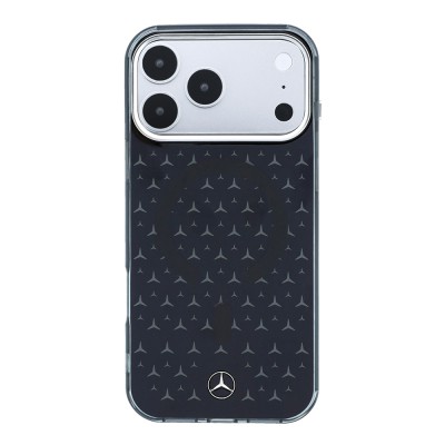 Apple iPhone 17 Pro Max Kılıf Mercedes Benz Orjinal Lisanslı M-Safe Şarj Özellikli Çift Katmanlı Yıldız Desenli Dizayn Kapak - 11