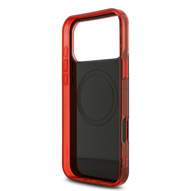 Apple iPhone 17 Pro Max Kılıf Redbull Orjinal Lisanslı M-safe Şarj Özellikli Çift Katmanlı Çizgi Desenli Sert PC MV Kapak - 7
