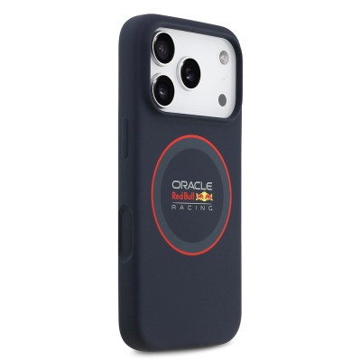 Apple iPhone 17 Pro Max Kılıf Redbull Orjinal Lisanslı M-safe Şarj Özellikli Kırmızı Halka ve Logo Silikon Kapak - 5