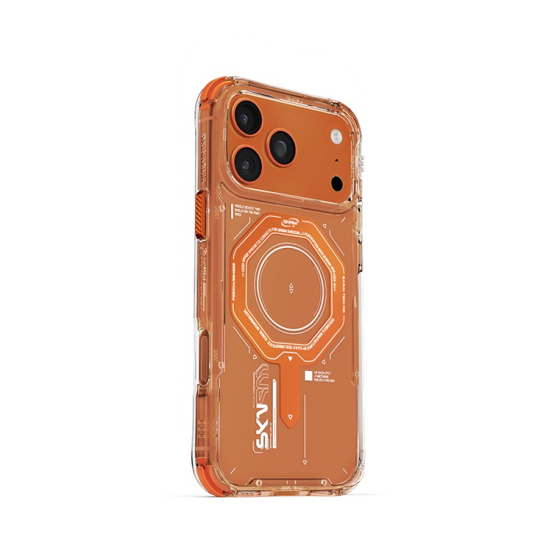 Apple iPhone 17 Pro Max Kılıf SkinArma M-safe Şarj Özellikli Airbag Tasarımlı Magma Kapak - 8