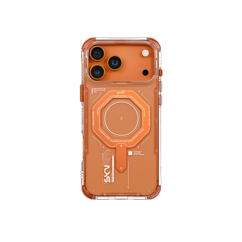 Apple iPhone 17 Pro Max Kılıf SkinArma M-safe Şarj Özellikli Airbag Tasarımlı Magma Kapak - 3