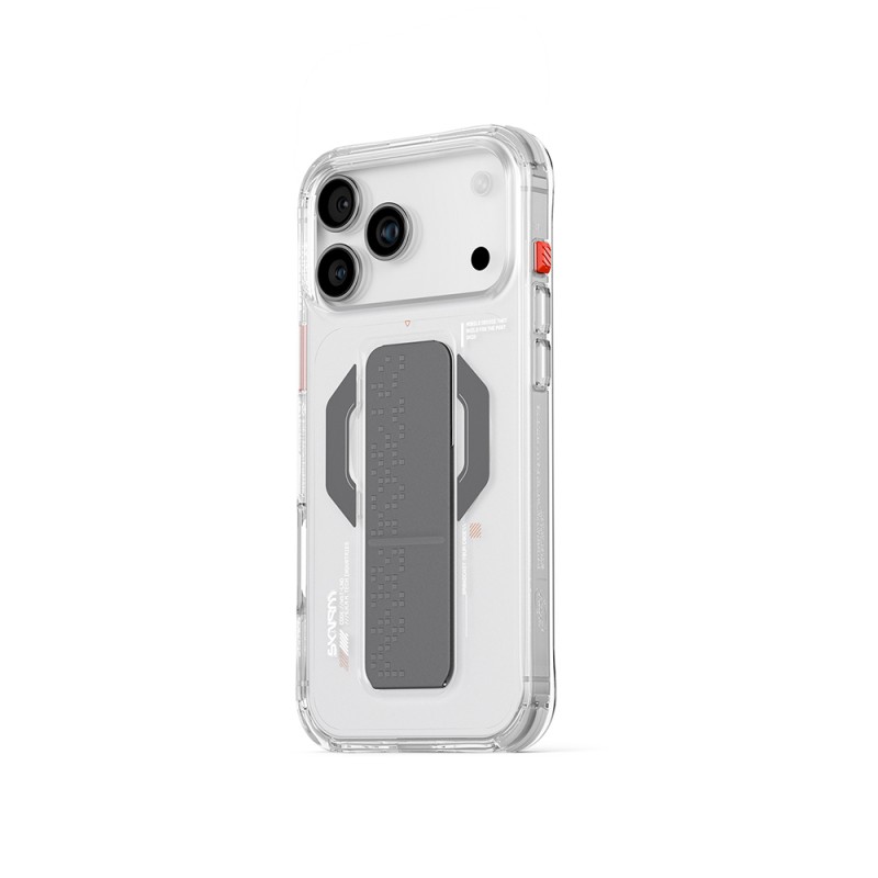 Apple iPhone 17 Pro Max Kılıf Skinarma M-Safe Şarj Özellikli Airbag Tasarımlı Standlı Haxa Kapak - 6