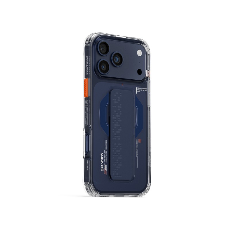 Apple iPhone 17 Pro Max Kılıf Skinarma M-Safe Şarj Özellikli Airbag Tasarımlı Standlı Haxa Kapak - 15