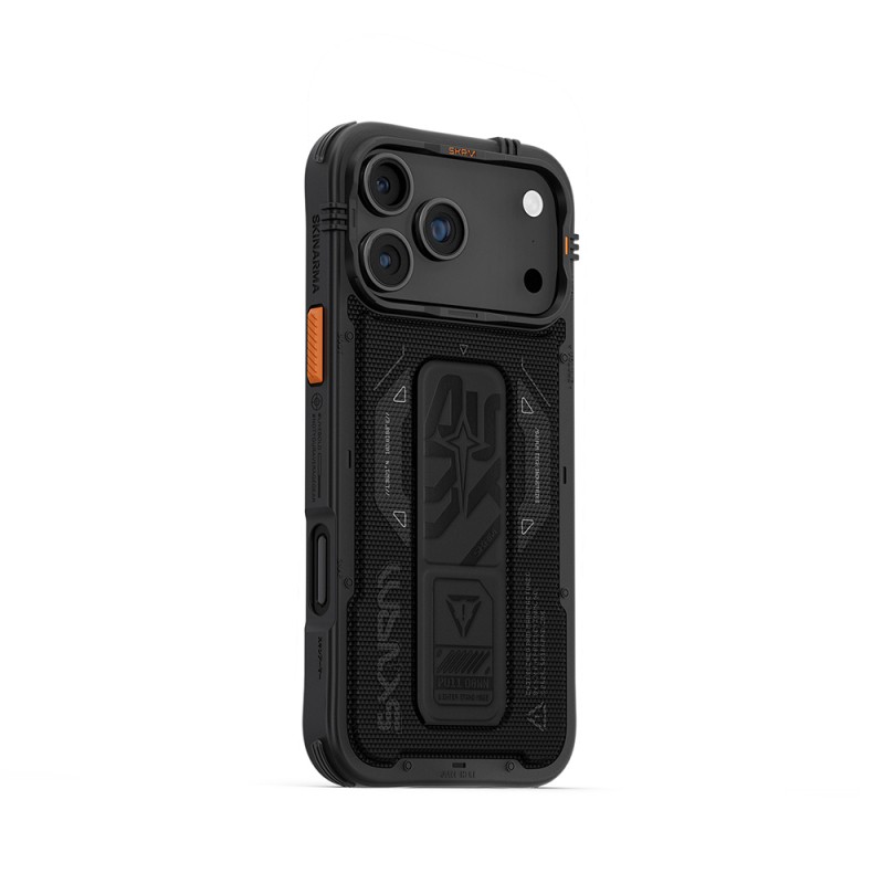 Apple iPhone 17 Pro Max Kılıf SkinArma M-safe Şarj Özellikli Airbag Tasarımlı Standlı Phantom Kapak - 2