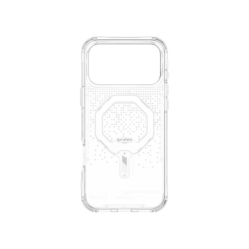 Apple iPhone 17 Pro Max Kılıf Skinarma M-Safe Şarj Özellikli IML Baskılı Holografik MYST Kapak - 10