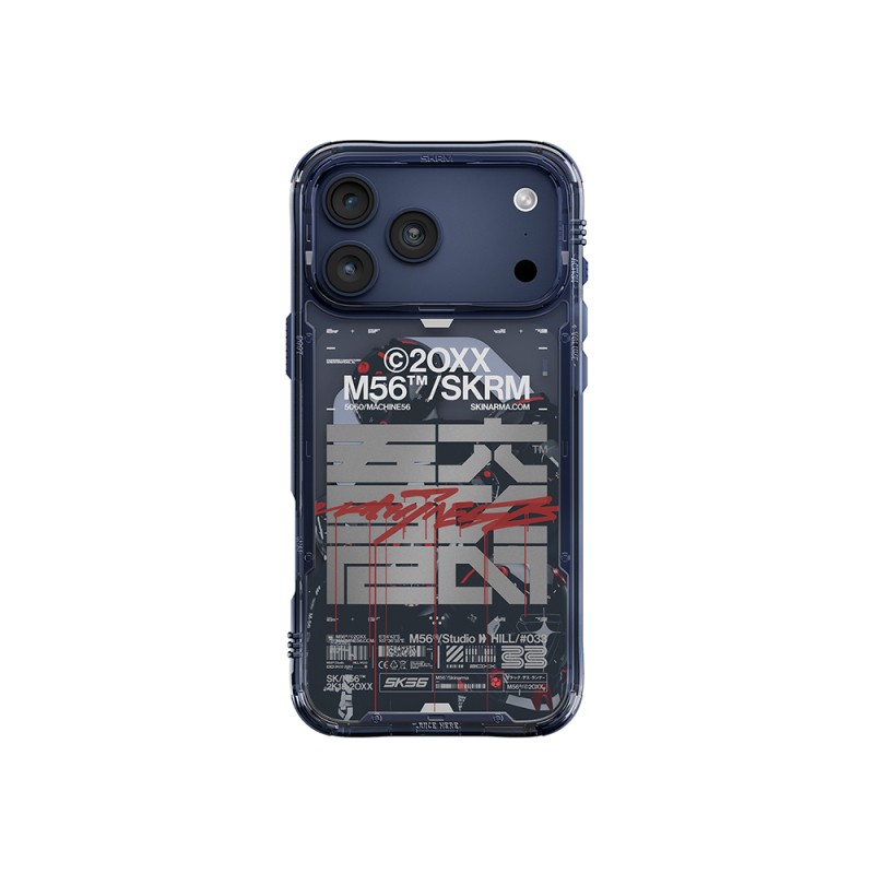 Apple iPhone 17 Pro Max Kılıf Skinarma M-Safe Şarj Özellikli IML Baskılı X M56 Kapak - 1