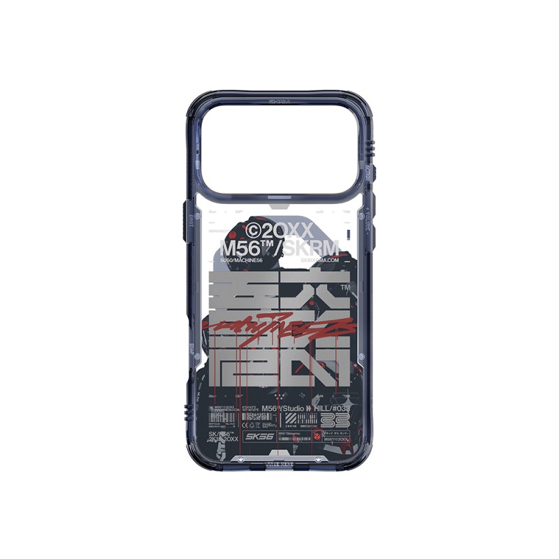Apple iPhone 17 Pro Max Kılıf Skinarma M-Safe Şarj Özellikli IML Baskılı X M56 Kapak - 5