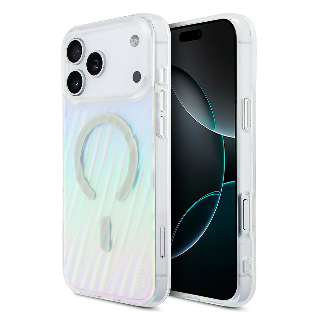 Apple iPhone 17 Pro Max Klf TUMI Orjinal Lisansl M-safe arj zellikli Transparan Kapak - Colorful