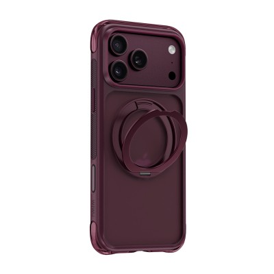 Apple iPhone 17 Pro Max Kılıf Wiwu AG-203 AeroGuard Ultra Serisi M-safe Şarj Özellikli Airbag Tasarımlı Standlı Kapak - 17