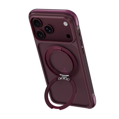 Apple iPhone 17 Pro Max Kılıf Wiwu AG-203 AeroGuard Ultra Serisi M-safe Şarj Özellikli Airbag Tasarımlı Standlı Kapak - 23