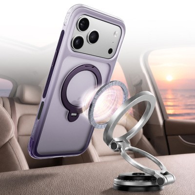 Apple iPhone 17 Pro Max Kılıf Wiwu AS-204 AeroShield Aurora Ultra Serisi M-safe Şarj Özellikli Airbag Tasarımlı Standlı Kapak - 18
