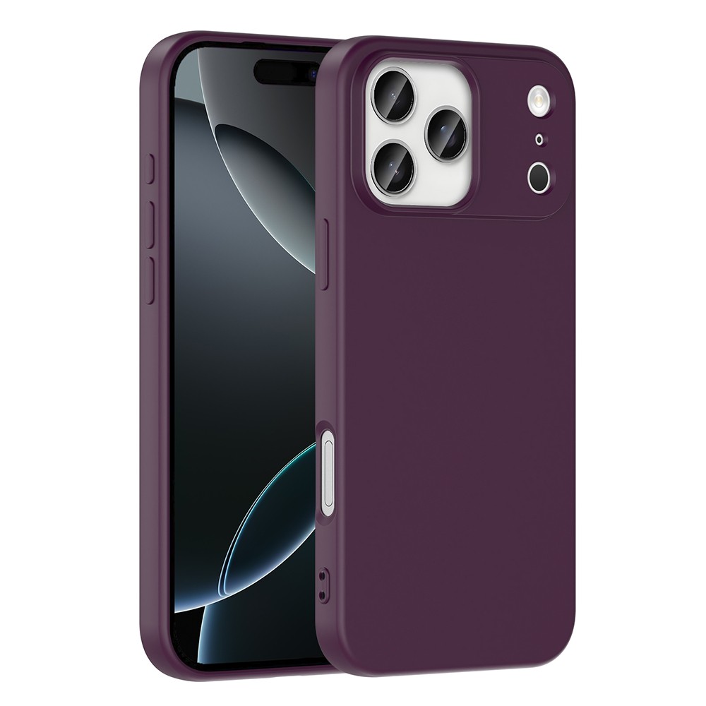 Apple iPhone 17 Pro Max Kılıf Zore Mara Lansman Kapak - Koyu Mor