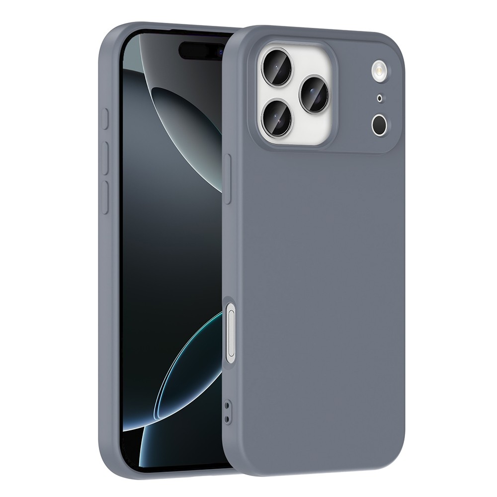 Apple iPhone 17 Pro Max Kılıf Zore Mara Lansman Kapak - Gri