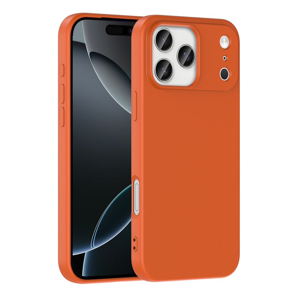 Apple iPhone 17 Pro Max Kılıf Zore Mara Lansman Kapak - Turuncu