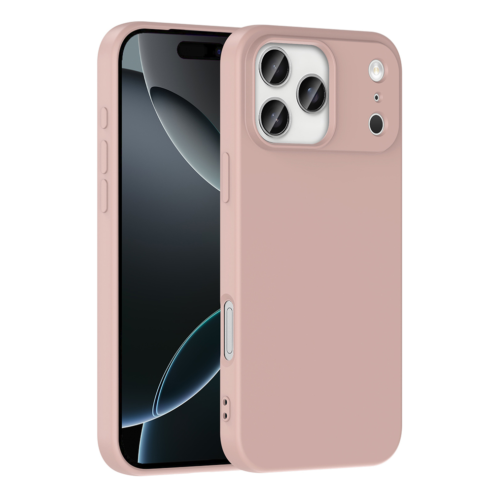 Apple iPhone 17 Pro Max Kılıf Zore Mara Lansman Kapak - Açık Pembe