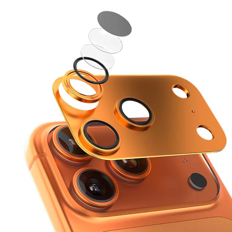 Apple iPhone 17 Pro Max Mohseven Aluminum Coated Sapphire Anti-Reflective Camera Lens Protector - 6
