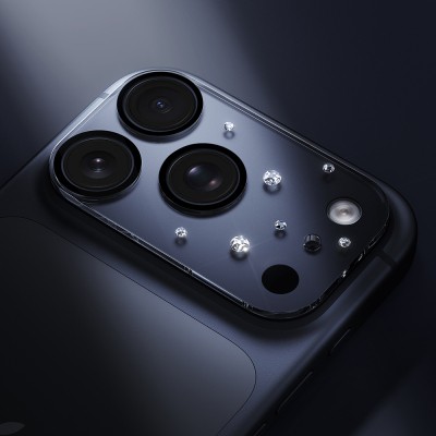 Apple iPhone 17 Pro Max Pynana Diamond Sky Series Rhinestone Camera Lens Protector - 13
